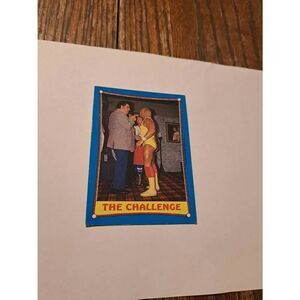 Vintage 1987 WWF Andre the Giant vs Hulk Hogan Card #58 WrestleMania 3 Challenge